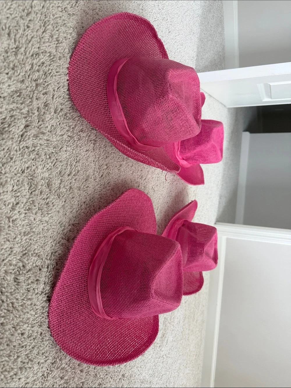 Party City Pink Straw Cowboy Hat - Packable Fun Accessory- 4 pack
